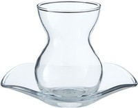 Pasabahce 12-Teilig TüRkische TeegläSer-Set Mit Untertassen 12 Ml