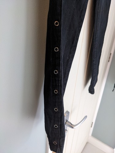 Together/Freeman's Black Ankle Grazer Cotton Jeans/Trousers Size 8 - Picture 4 of 4