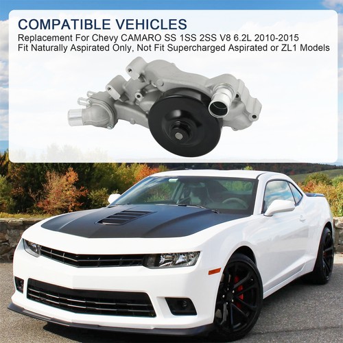 19207665 Engine Water Pump Fit Chevrolet Camaro 10-15 6.2L Naturally Aspirated - Foto 3 di 23