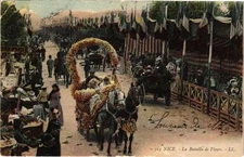 Old postcard AK NICE The Battle of Flowers (262138)