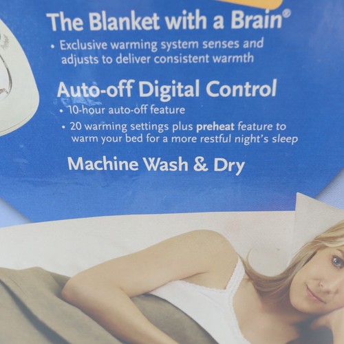 New Sunbeam Full Heated Electric Blanket 10 Hr Auto Off Setting Machine Wash USA - Picture 3 of 8