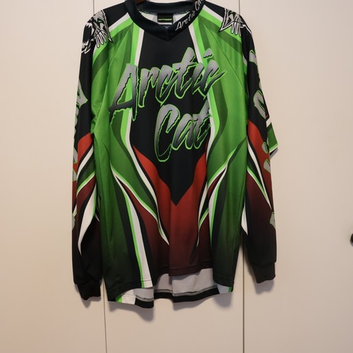 Arctic Cat Racing Jersey Vtg Arcticwear Small All Over Print Long Sleeve - Picture 9 of 9