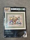 New ListingVtg Dimensions Cross Stitch Kit Floral Music Harmony Picture Kitschy Country