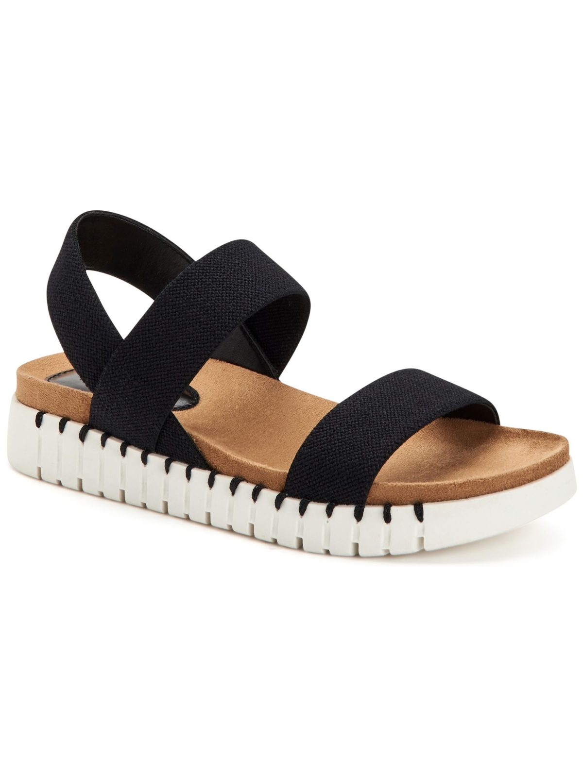 Женские черные босоножки Milaa на танкетке STYLE & COMPANY на платформе 1, 9 М