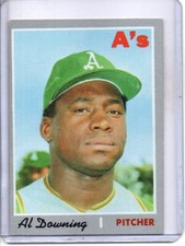 1970 TOPPS #584 AL DOWNING OAKLAND A'S