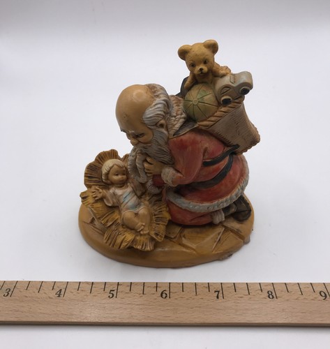 Vintage Fontanini Simonetti Baby Jesus And Santa Claus Figurine Italy 1989 - Picture 9 of 10