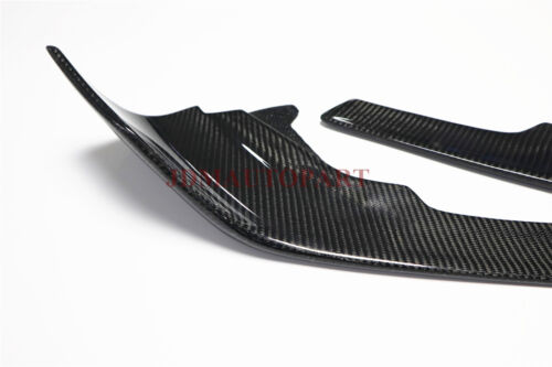 F87 M2 Performance Style Carbon Fiber For BMW Front Lip Splitters Winglets New - Picture 3 of 6