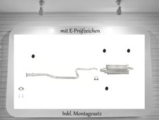 Auspuffanlage für Ford Fiesta IV 1.3 Bj.98-02 Auspuff  Montagesatz