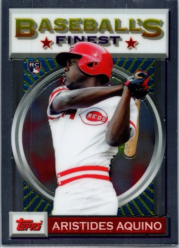 2020 Topps Finest Flashbacks Aristides Aquino #71 Rookie RC Rookie
