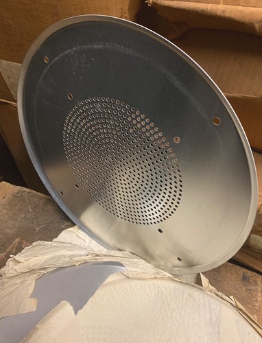 Lowell A8S SOUND BAFFLE Grill For 8” Speaker Ceiling NOS Brushed Aluminum 8 Pc’s - Picture 3 of 4