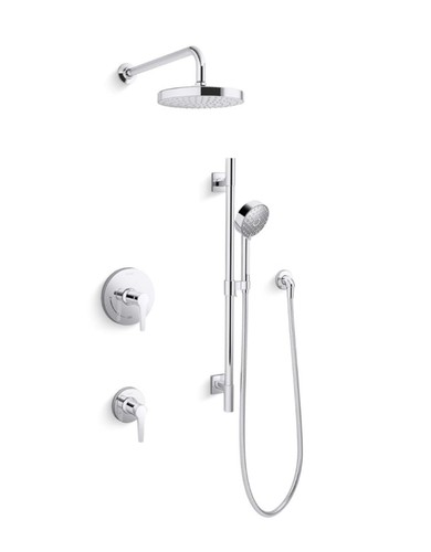 Kohler Awaken 26914-Y-CP Complete Shower Set Package In Chrome