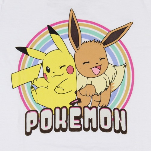 Pokemon Boys' Pikachu Eevee Laughing Dancing Kids Graphic Print T-Shirt, XL (14) - Picture 2 of 3