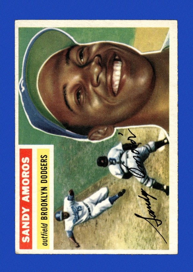 1956 Topps Set-Break # 42 Sandy Amoros VG-VGEX *GMCARDS*