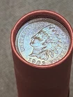 Beautiful 🌈Toned Bu 1903 &1863 Indian Head Pennies Ends Of Lincoln Wheat Roll