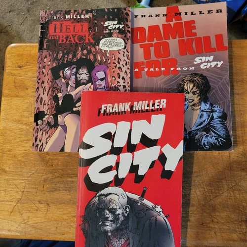 Sin City - a Dame to kill for - hell and back Graphic Novel Lot Frank Miller 