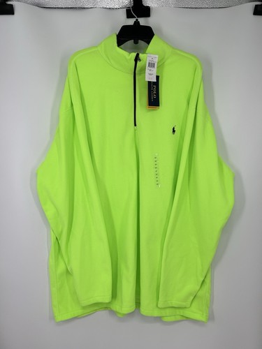Polo Ralph Lauren Performance giacca pile full zip fluo taglia 3XLT 3XL alta - Foto 1 di 6