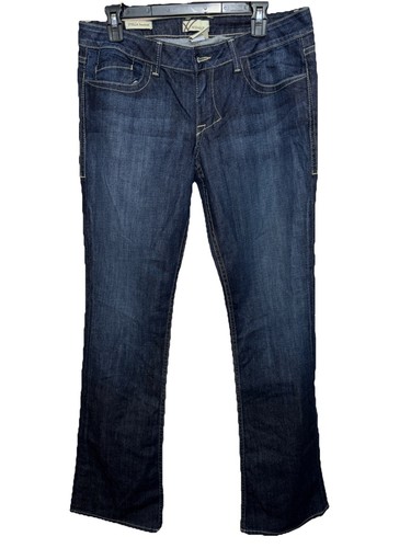 William Rast Womens Selvedge Denim Jeans Stella Bootcut USA Low Rise Dark sz 30 - Picture 1 of 3