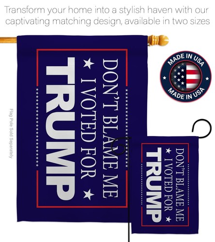 Don't Blame Me Blue Garden Flag Set with Stand Patriotic vote President Democ... - Bild 4 von 11