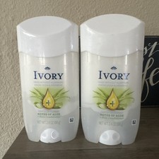 2 Ivory Deodorant Women, 2.4 Oz, 2-Pack, Gentle Hint of Aloe