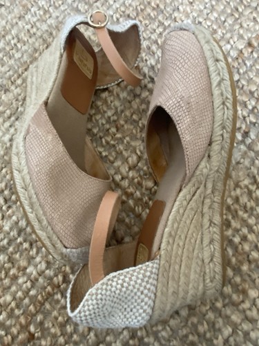 Kanna Espadrilles, Keilabsatz, Nude, Leder, Gr. 38 - Bild 6 von 12