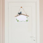 Exquisites Holztür Schild Tür Hanging Ornament Hängende Dekoration