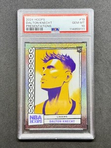 2024-25 Panini NBA HOOPS Dalton Knecht #19 Presentations Rookie SP RC PSA 10 GEM