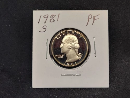 1981-S Washington Quarter Proof — photo from another recent sale