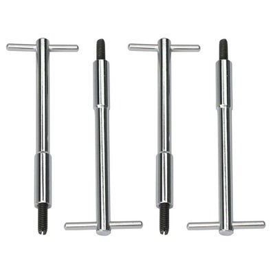 Trans-Dapt 4936, Set of 4 Chrome T-Bar Wing Nuts High Performance & Racing Parts - Picture 1 of 9