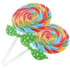 2 Pcs Candy Ornaments Lollipops Decorations Props Party Favors for Kids
