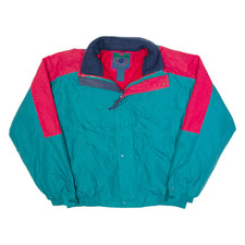 Giacca Vintage ST JOHN'S BAY Foderata In Pile Verde Da Uomo Anni '90 L