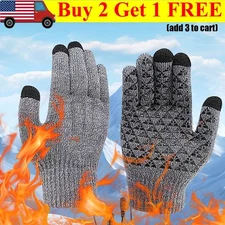 USB Electric Heated Gloves Touch Screen Winter Heating Gloves Hand Warmer Women