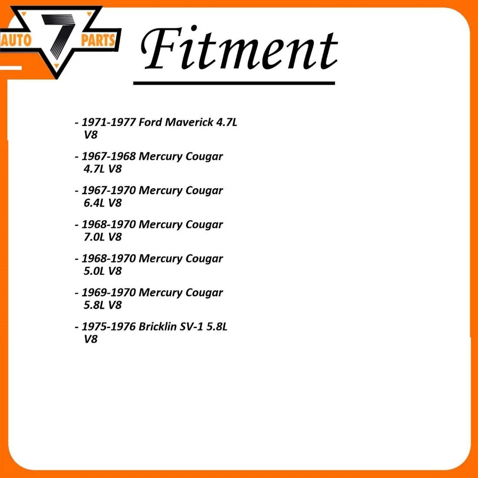 Amortiguadores delanteros FCS para Ford Maverick 1964-1970 Ford Mustang 1970-1977 Foto 3 de 4
