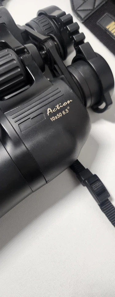 NIKON Action 10x50 Wide Angle Binoculars 6.5° Porro Prism Made in Japan MIJ... - Image 3 of 4