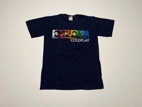 Vintage Coldplay Shirt Twisted Logic Tour Blue Graphic Concert Tee 2006 Small - Picture 1 of 8