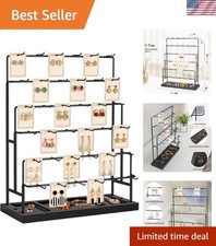 Jewelry Display for Vendors, Earring Display Stand for Selling, Necklace Disp...