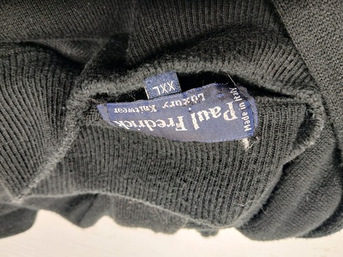 Paul Frederick XXL Mens Black Sweater Preppy *color Fading And Piling - Picture 16 of 17