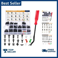 GOOACC 425 Pcs Car Body Retainer Clips Set Tailgate Handle Rod Clip Fastener