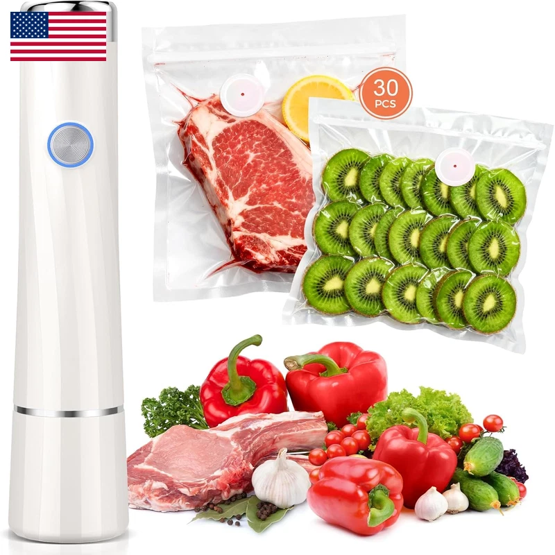 Kayiant Vacuum Sealer For Food Compact Vacuum Sealers30 Reusable Vacuum Bags