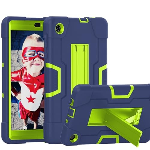 Case for for Alcatel Joy Tab 2 Tablet 8-inch 2020 Release Navy Blue/Green - Picture 3 of 7