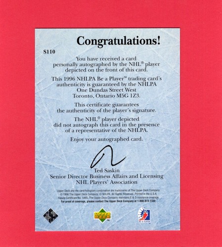 1990s and 2000s Hockey NHL autograph cards (various players) - Pick A Card, NM - Picture 112 of 468