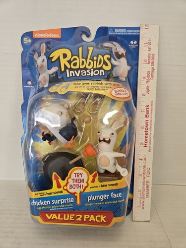 McFarlane Rabbids Invasion Figuren Huhn Überraschung & Kolbengesicht KOSTENLOSER VERSAND - Bild 1 von 5