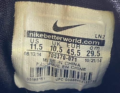 Nike Mens Sz 11.5  Zoom Hyperrev 705370-071 Paul George Basketball Shoe Sneakers - Picture 11 of 11