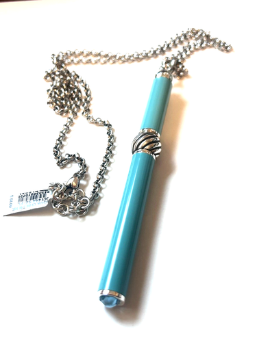 Brighton Pen Pal Charm Halskette abnehmbarer Charm und Stift mint türkis