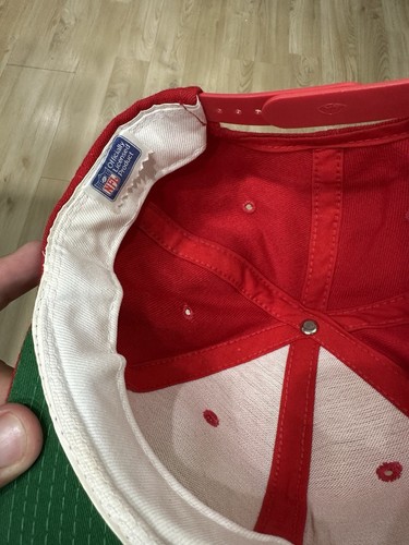 Vintage San Francisco 49ers Sports Specialties Wool Script Snapback Hat Cap Red - Picture 6 of 8