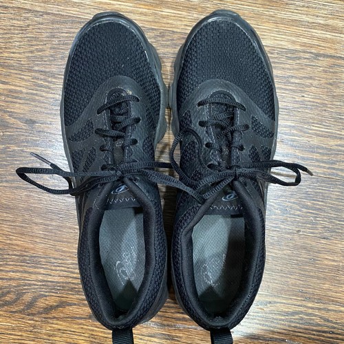 Zapatillas deportivas Easy Spirit negras talla 7,5 estrechas bajas con cordones cómodas para caminar - Imagen 9 de 9