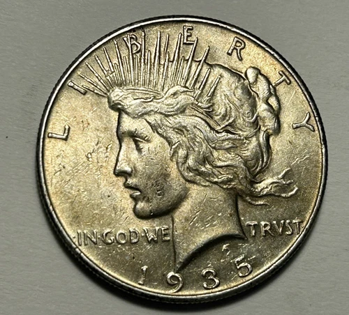 1935 PEACE DOLLAR AU