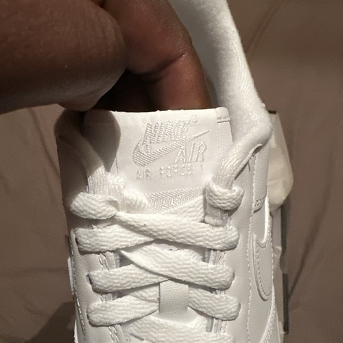 2020 Supreme x Nike Air Force 1 Low Box Logo White Sneakers - Picture 4 of 11