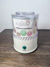 Vintage Krups La Glaciere 1 Qt Auto Ice Cream Maker Model 337 Tested VG Cond