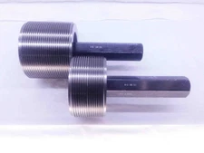 4" 8 UN 2A SET THREAD PLUG GAGE 4.0 4.00 4.000 GO NO GO P.D.'S = 3.9161 & 3.9070