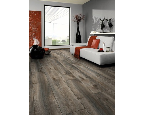Laminat Mammut Makro Eiche grau Landhausdiele 1845 x 188 x 12 mm